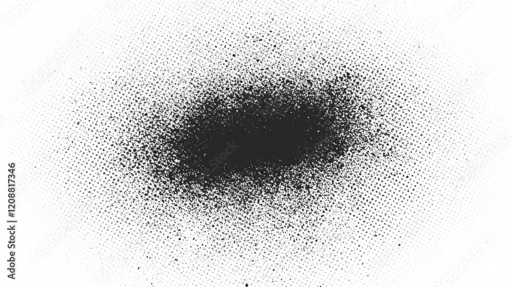 Poster delicate halftone vector texture overlay. a monochromatic abstract background with splattered elemen
