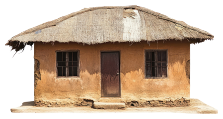 PNG African house architecture rural construction.