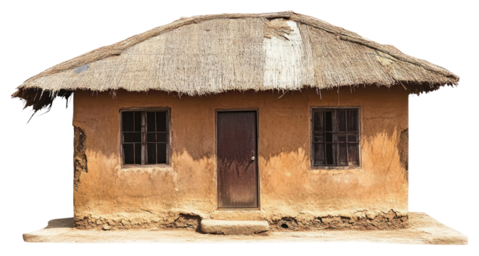 PNG African house architecture rural construction.