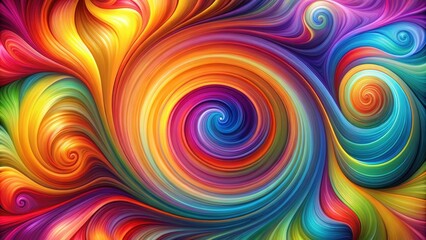 Obraz premium Abstract background with swirling patterns and vibrant colors, abstract, background, swirls, patterns, vibrant, colors, design