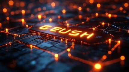 Futuristic Technology: GEUSH Digital Innovation on Circuit Board