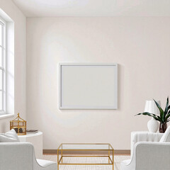 Blank Frame on Wall for Custom Display – Perfect for artwork, photography, or decorative prints