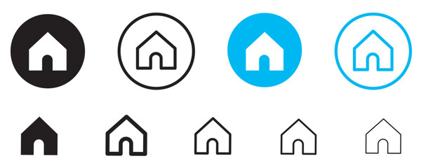 Web home icon for apps and websites, House icon.
