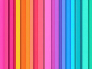 Fototapeta premium Colorful vertical stripes in gradient pattern create vibrant abstract background