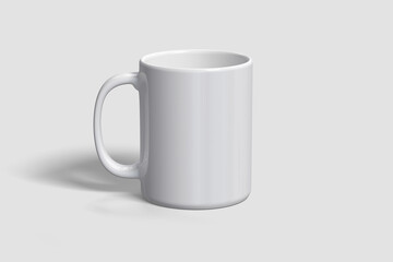 Blank 3d rendering mug mockup