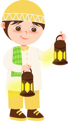 Muslim Character Illustration