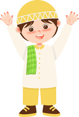 Muslim Character Illustration