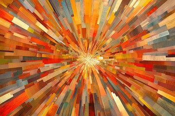 Abstract Colorful Geometric Pattern Art