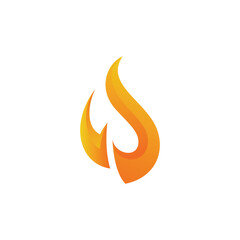 Flame Fire 3D Logo