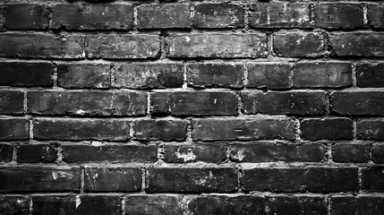 Fototapeta premium Perfect black brick wall as background or wallpaper or texture