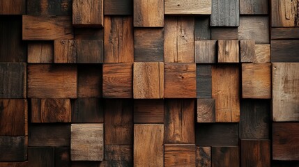geometric wooden background