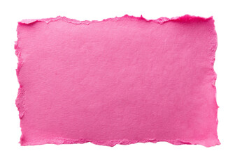 Pink paper with torn edges texture for using as text box. png