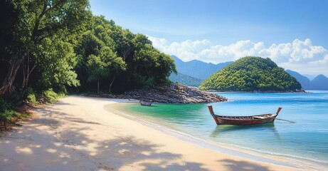 aerial view of island and sea