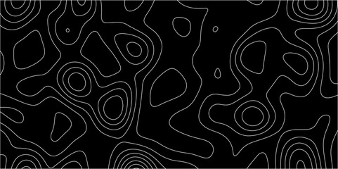 Abstract topographic contours 3d map background. topographic line texture background. Seamless pattern wave lines Topographic map. Geographic mountain relief. multi-layer cutout geometric patterns.