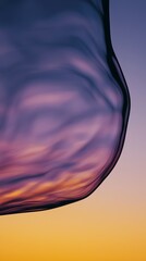 Naklejka premium Abstract 3D Shapes Pastel Sunset Swirl Background