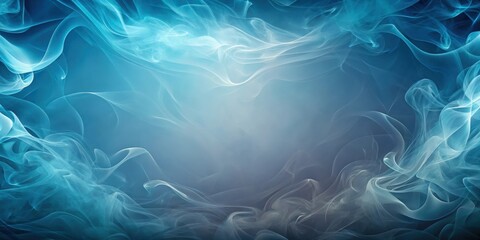 Obraz premium Abstract smoky blue background with a soft gradient effect , smoke, abstract, blue, background, texture, design, wallpaper, dark, artistic
