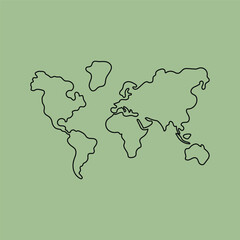 world map illustration