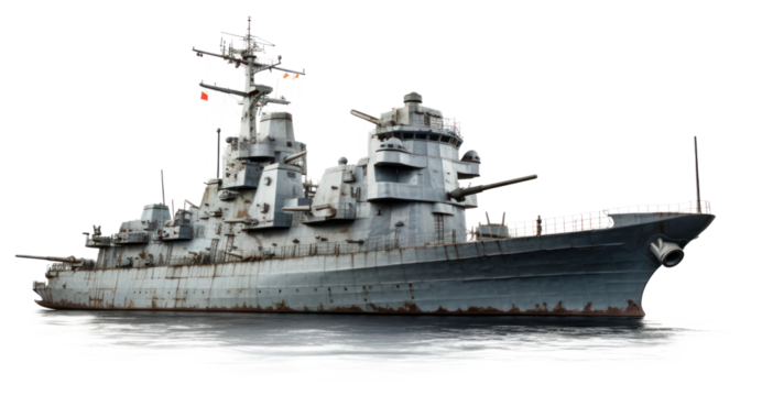 PNG battleship vintage naval vessel