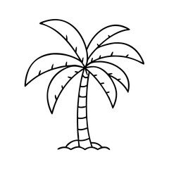 Obraz premium palm tree vector illustration
