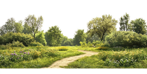 PNG Real park dirt path trees landscape outdoors.
