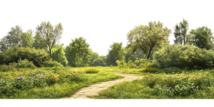 PNG Real park dirt path trees landscape outdoors.