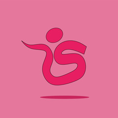 illustration of an background with yoga