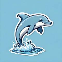 Obraz premium dolphin jumping out of water