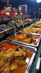 A typical food from Minangkabau, West Sumatra, Indonesia, looks full of spices