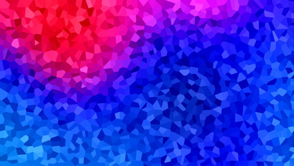 Multicolor low poly triangle shapes background.