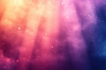 Fototapeta premium Abstract dreamy background, pink, purple, and orange hues with sparkling dust. Ideal for websites, presentations, or adding a magical, ethereal feel to your designs.