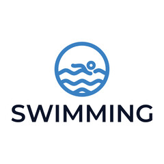Swimming Pool Logo icon Vector template illustration