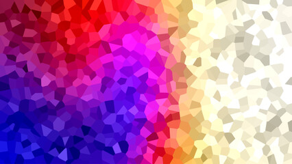 Multicolor low poly triangle shapes background.