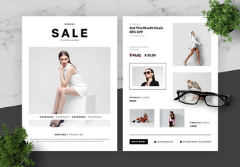 Black And White Fashion Flyer