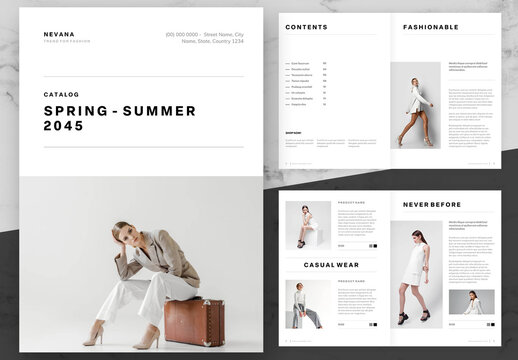 Black And White Fashion Catalogue
