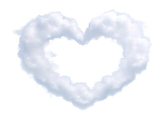 PNG Heart-shaped cloud sky nature blue.