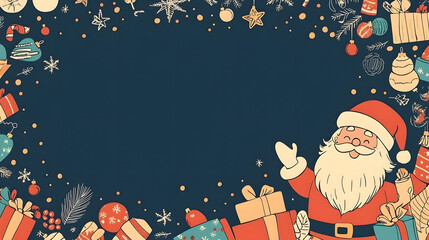 Luxurious Christmas and Holiday Promotion Banner with Elegant Ornaments, for Tags, Posters, and Banners with Ample Space for Custom Text Overlay