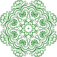 Beautiful flower art and mandala vector design