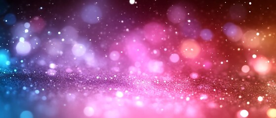 Fototapeta premium Colorful glitter bokeh background.