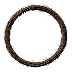 Rustic Natural Twig Wreath Base - Round Brown Grapevine Circle Frame for DIY Crafts and Holiday Decorations