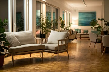 living room with furniture