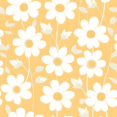 Creative 2D Doodle Floral Illustrations for wallpaper, card, tile