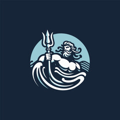 God Poseidon Logo