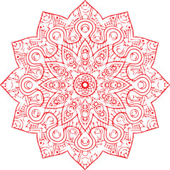 Beautiful flower art and mandala vector design