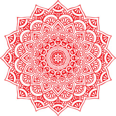 Beautiful flower art and mandala vector design