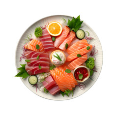japanese sashimi transparent background