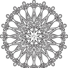 Beautiful Mandala Art and Vector Mandala Design Image.
