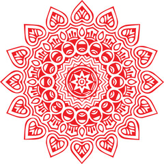 Beautiful Mandala Art and Vector Mandala Design Image.