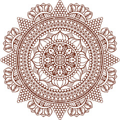 Beautiful flower art and mandala vector design