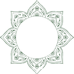 Beautiful flower art and mandala vector design