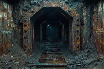 Abandoned cold war bunker interior slung derelict forsaken outcast